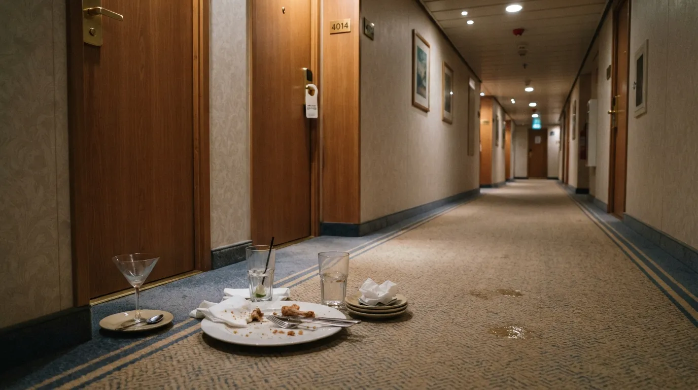 #9 - Leaving used dishes and glasses in hallways or on deck (Image Credits: Gemini)