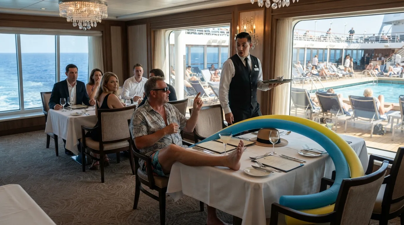 #1 - Treating the whole ship like a private living room, from the pool deck to the dining room (Image Credits: Gemini)