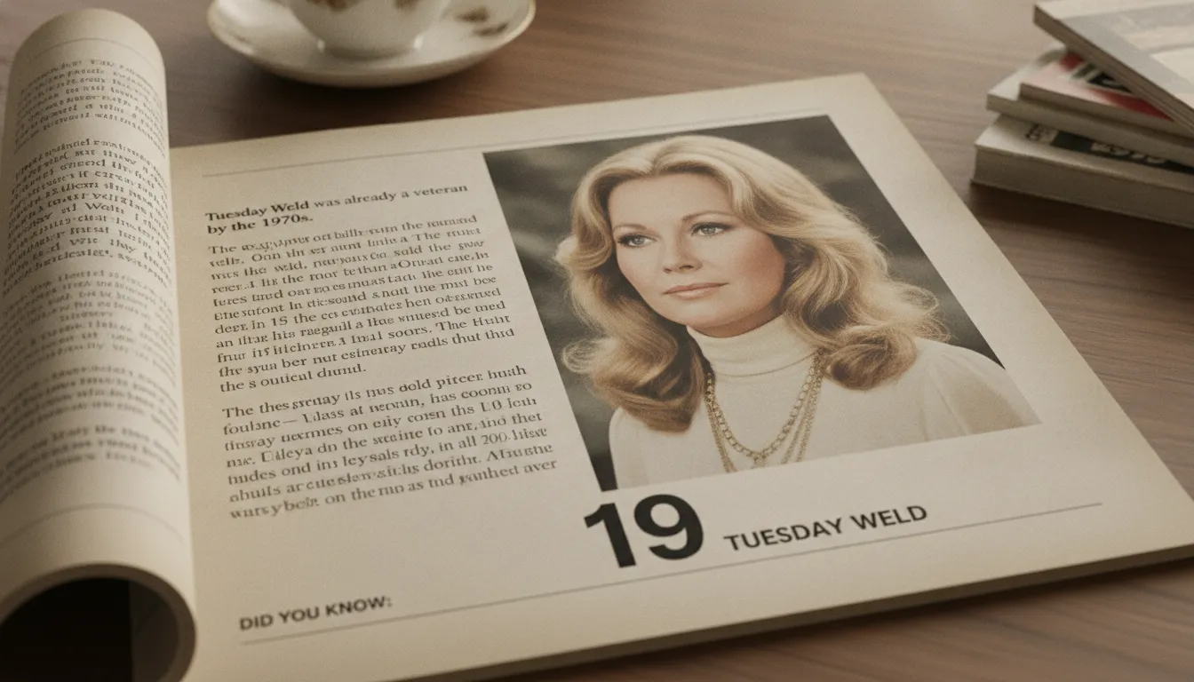 #19 - Tuesday Weld (Image Credits: Gemini)
