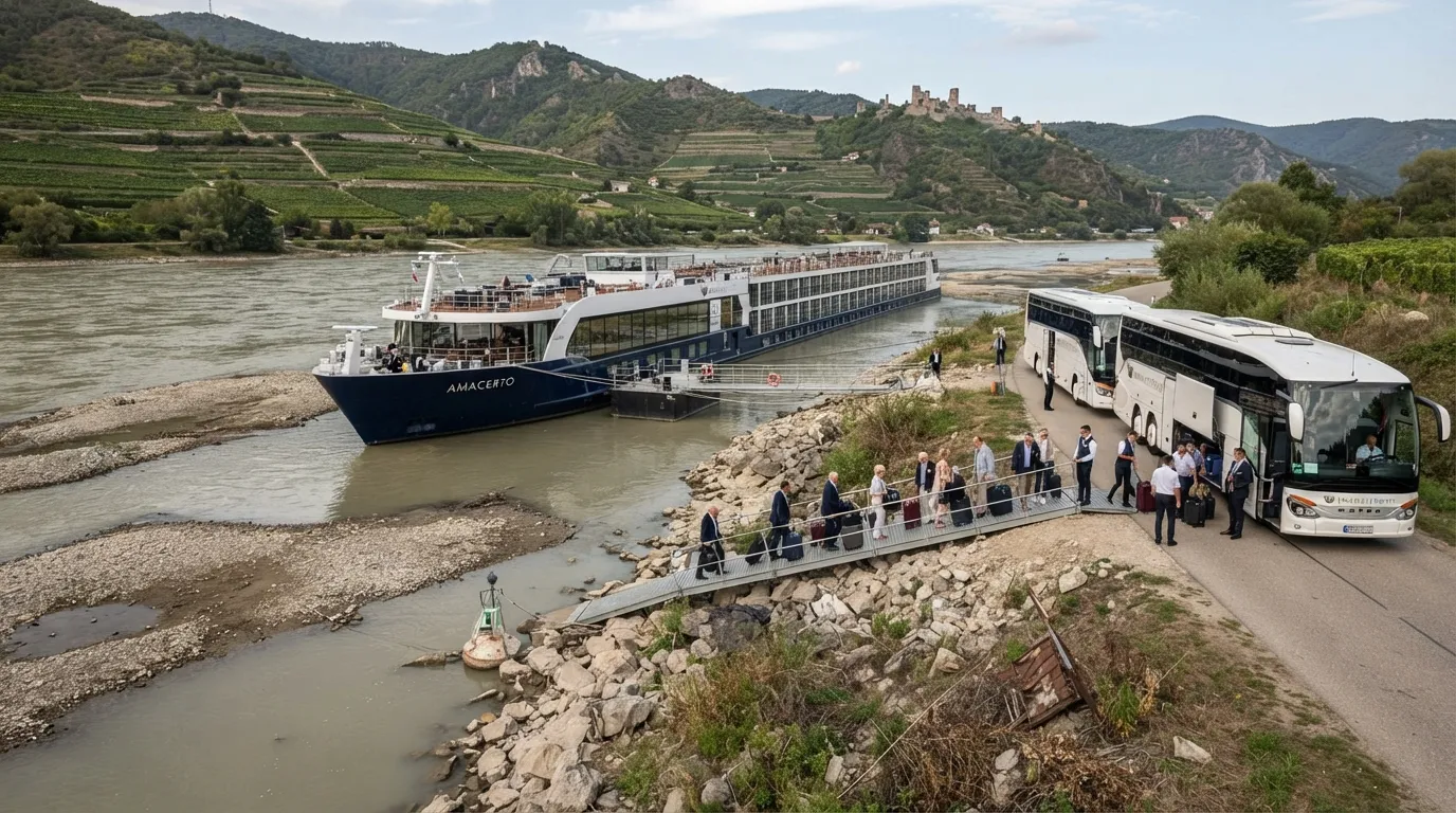 #20 - Low Water on the Danube Rerouting AmaWaterways Itineraries (Image Credits: Gemini)