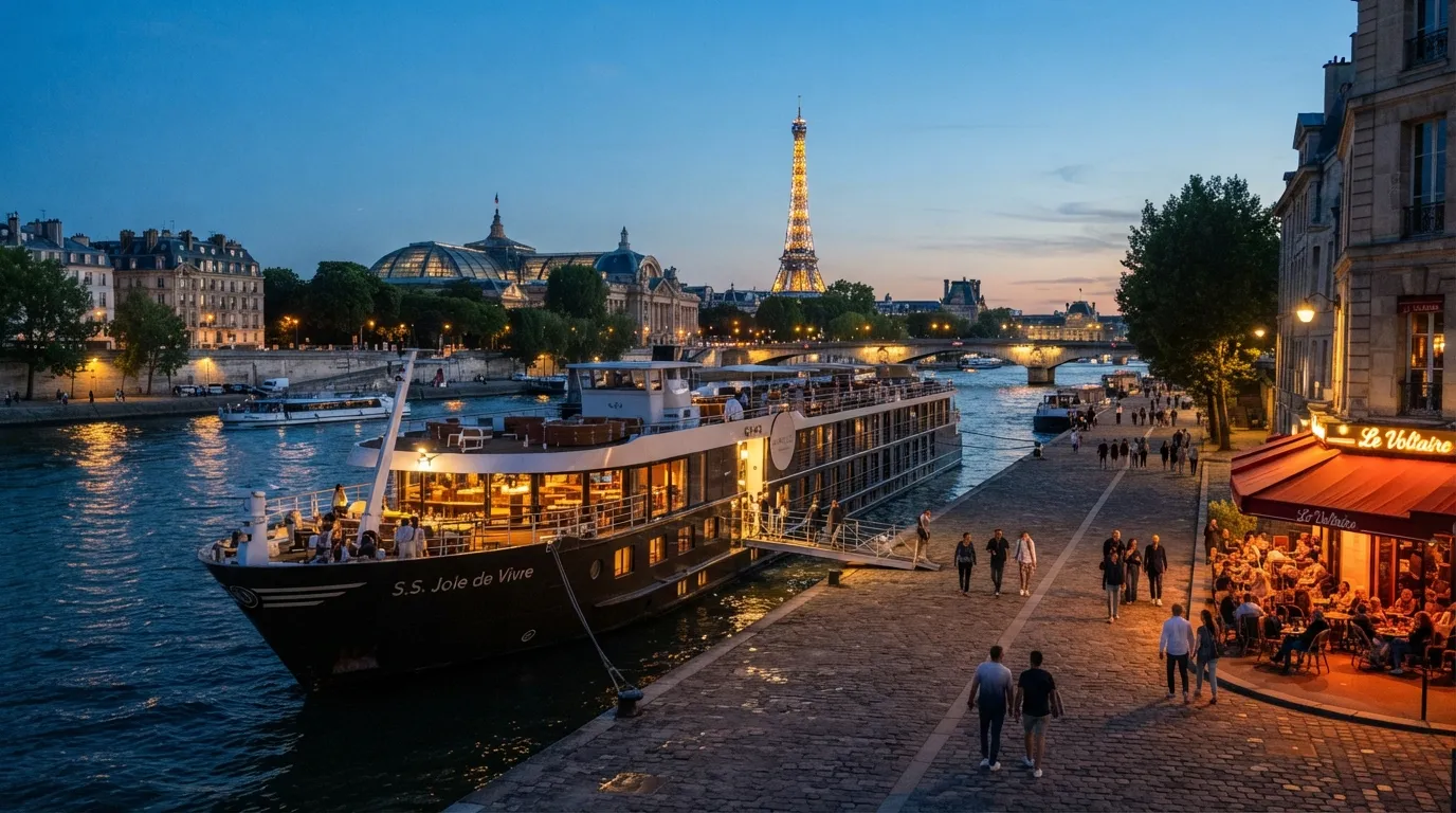 #14 - Docking Near Central Paris and Rouen with Uniworld on the Seine (Image Credits: Gemini)