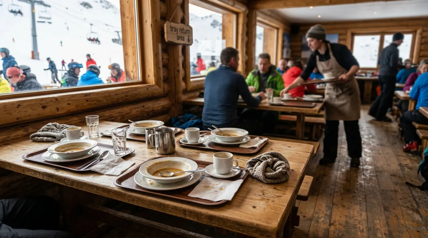 #4 - Guests Refusing to Clear Their Own Tables in Self-Service Huts (Image Credits: Gemini)