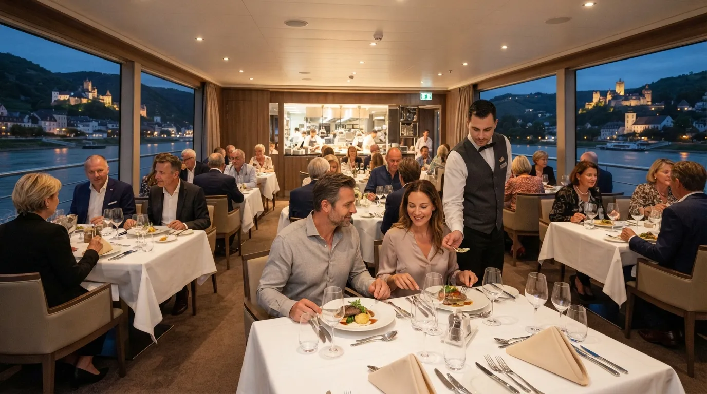 #9 - Limited Room Service and Set Meal Windows on European River Ships (Image Credits: Gemini)