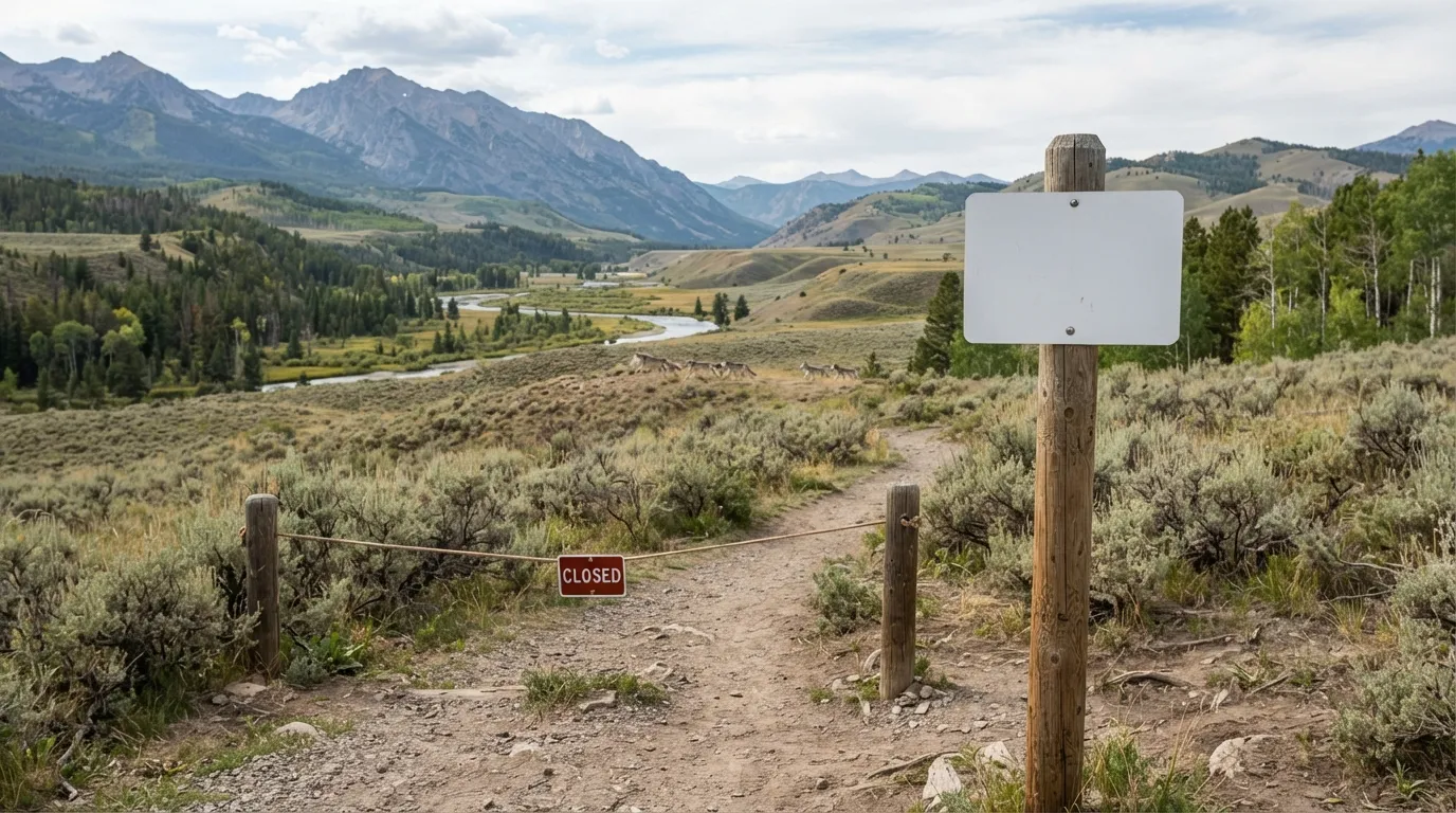 #12 - Surprise Wildlife Closures in Yellowstone's Wolf Country (Image Credits: Gemini)
