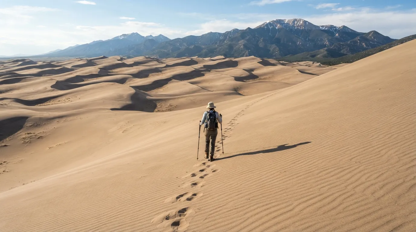 #9 - Sand Dune Navigation in Great Sand Dunes (Image Credits: Gemini)