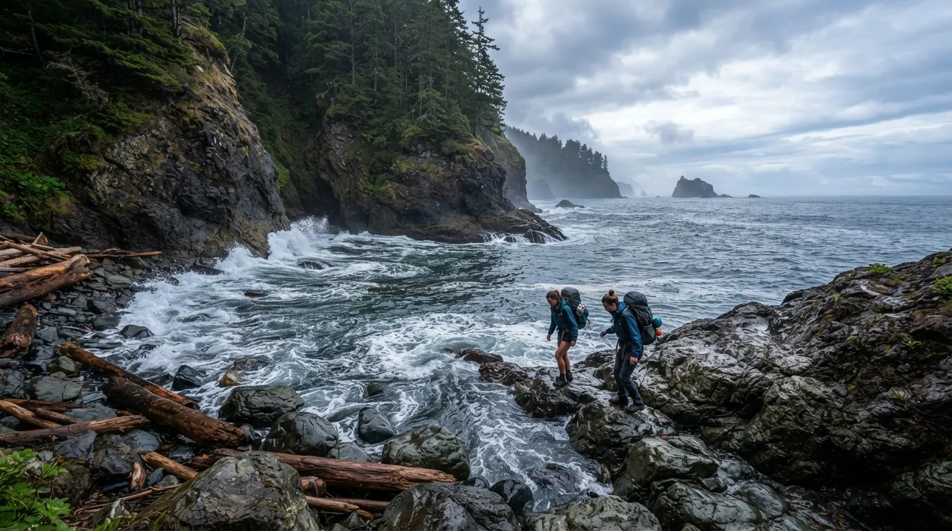 #7 - Tidal Timing for Olympic Coast Trails (Image Credits: Gemini)