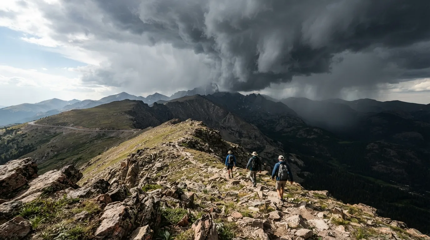 #3 - Lightning Exposure on High Ridges in Rocky Mountain (Image Credits: Gemini)