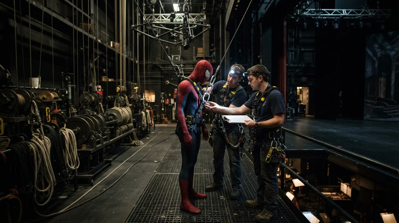 #12 - Spider-Man’s 2010 Fall and Pre-Show Rigging Checks (Image Credits: Gemini)
