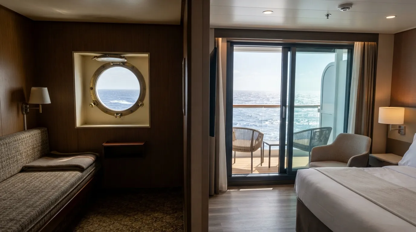 #12 - A 1975 round porthole beside a 2026 balcony door (Image Credits: Gemini)