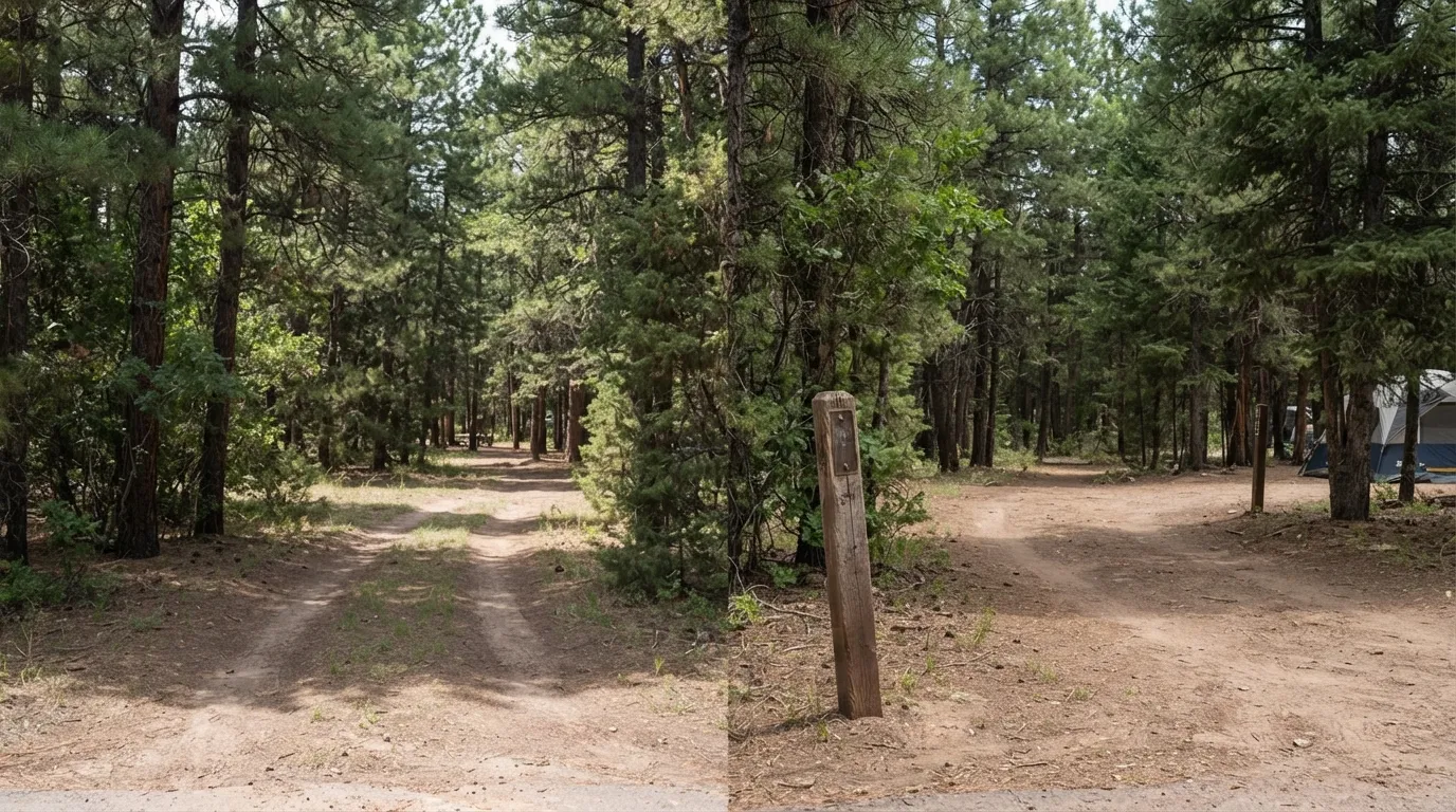#8 - A 1970 site with no number post beside a 2026 numbered site post (Image Credits: Gemini)