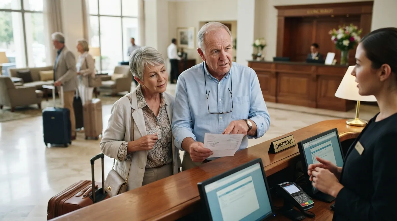 #14 - Late Checkout Fees That Hit Seniors Hardest (Image Credits: Gemini)