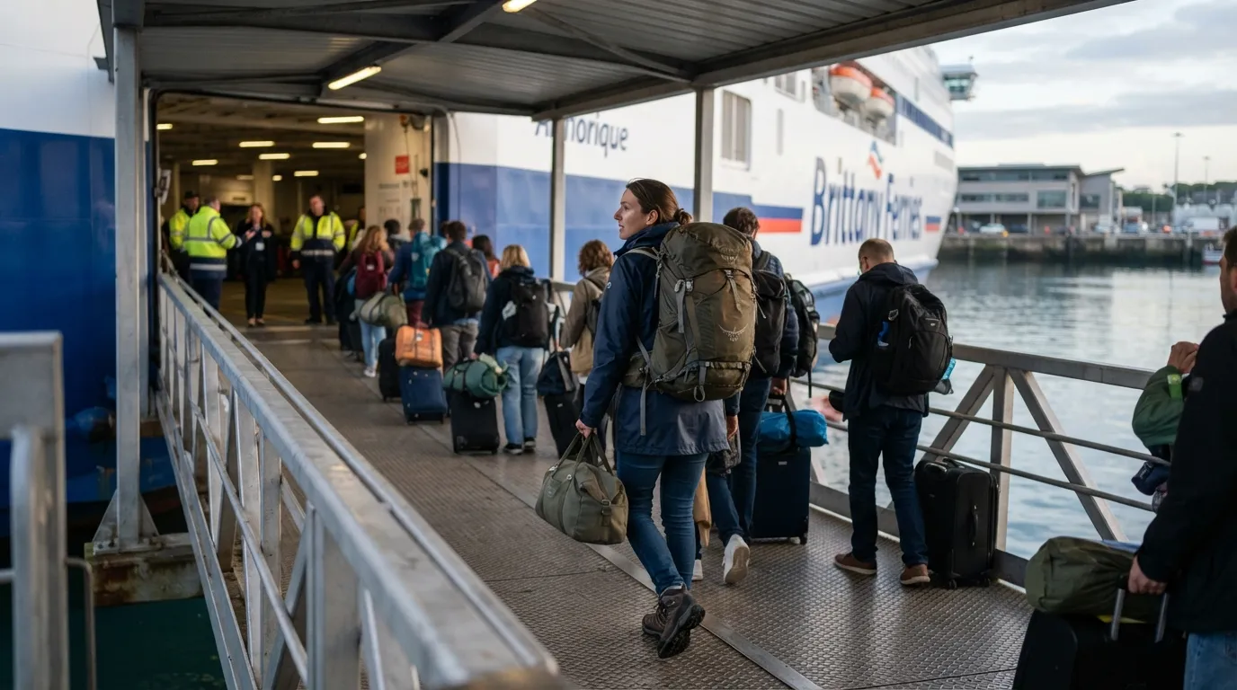 #9 - Foot Passengers Carry Their Own Bags Aboard (Image Credits: Gemini)
