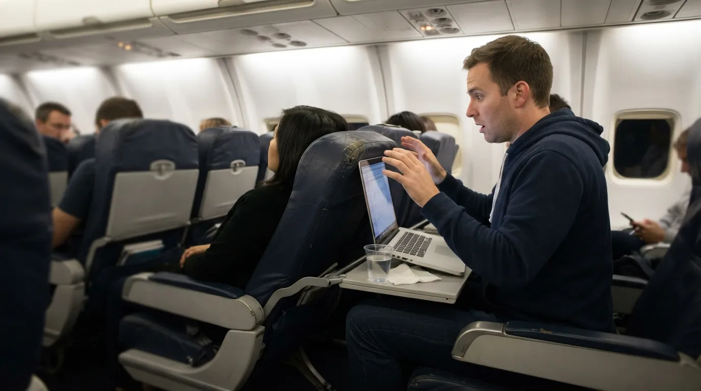 #17 - Reclining the Seat Fully Without Warning (Image Credits: Gemini)