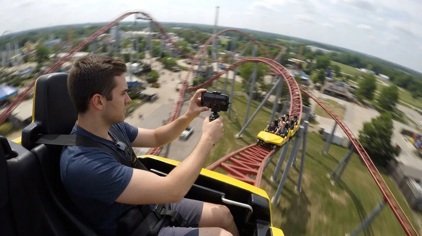 #13 - Filming POV Videos on Roller Coasters (Image Credits: Gemini)