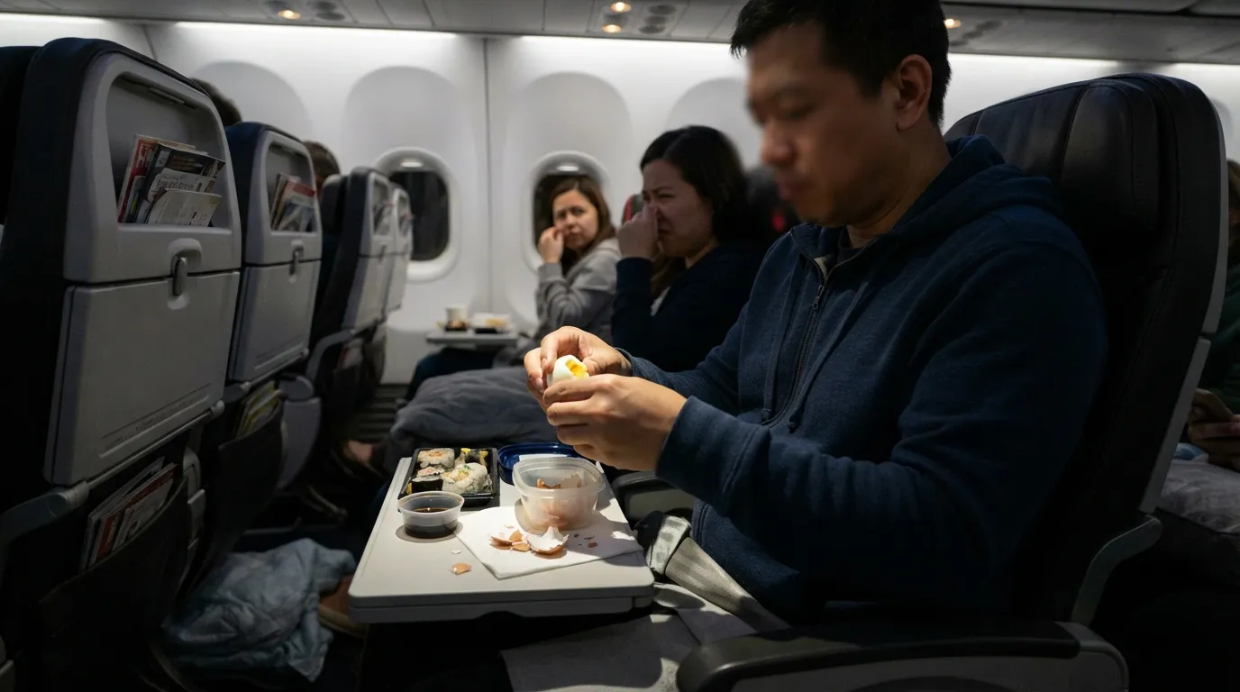 #15 - Bringing Strongly Scented or Messy Food Onboard (Image Credits: Gemini)