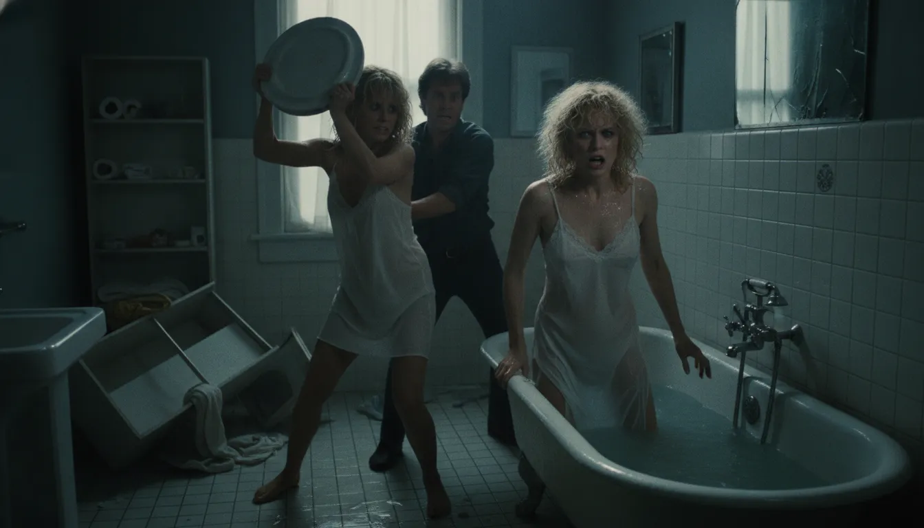 #12 - Alex's Bathtub Comeback in Fatal Attraction (Image Credits: Gemini)
