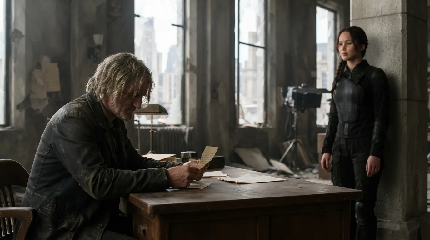 #10 - Plutarch's Farewell in The Hunger Games: Mockingjay – Part 2 (Image Credits: Gemini)