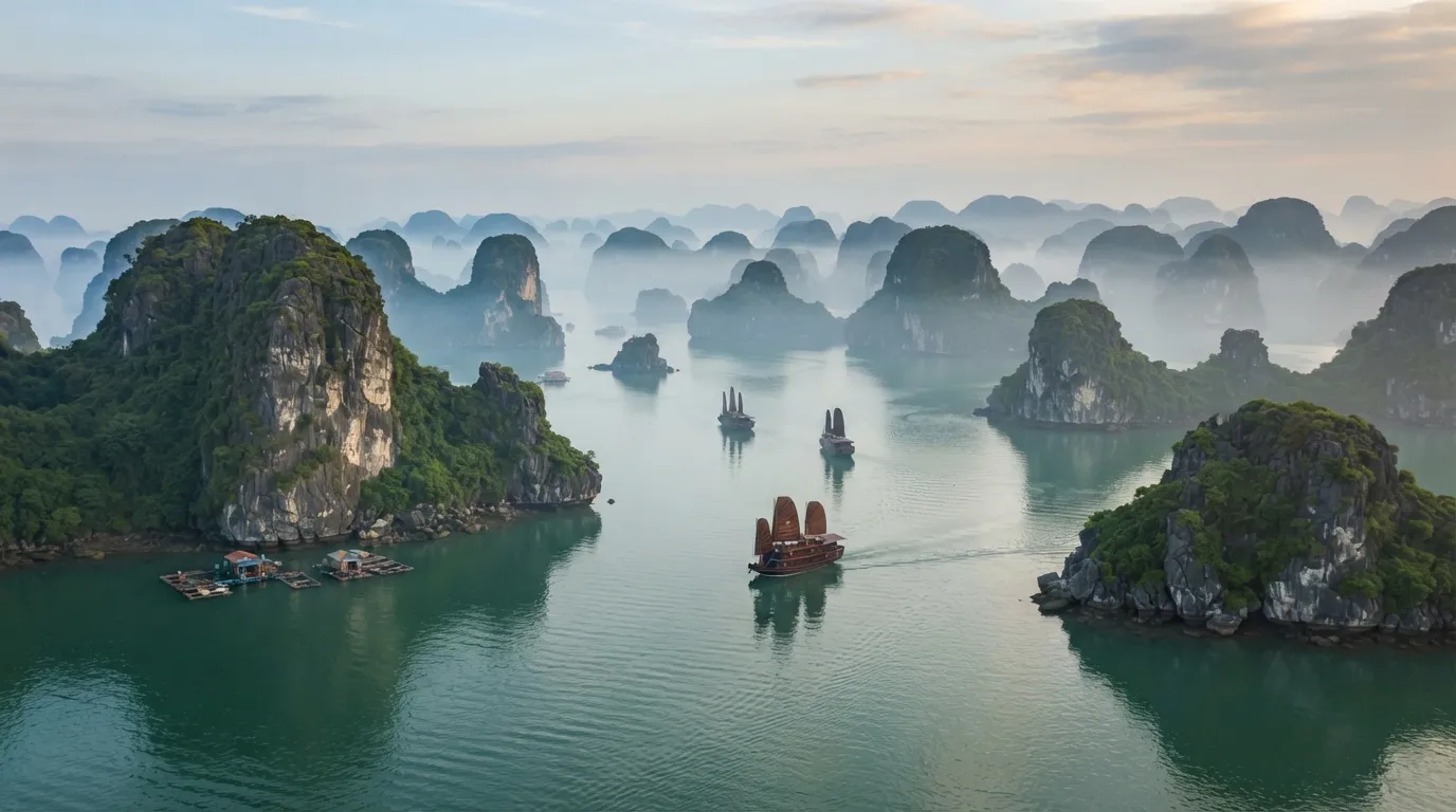 #2 - Ha Long Bay, Vietnam (Image Credits: Gemini)