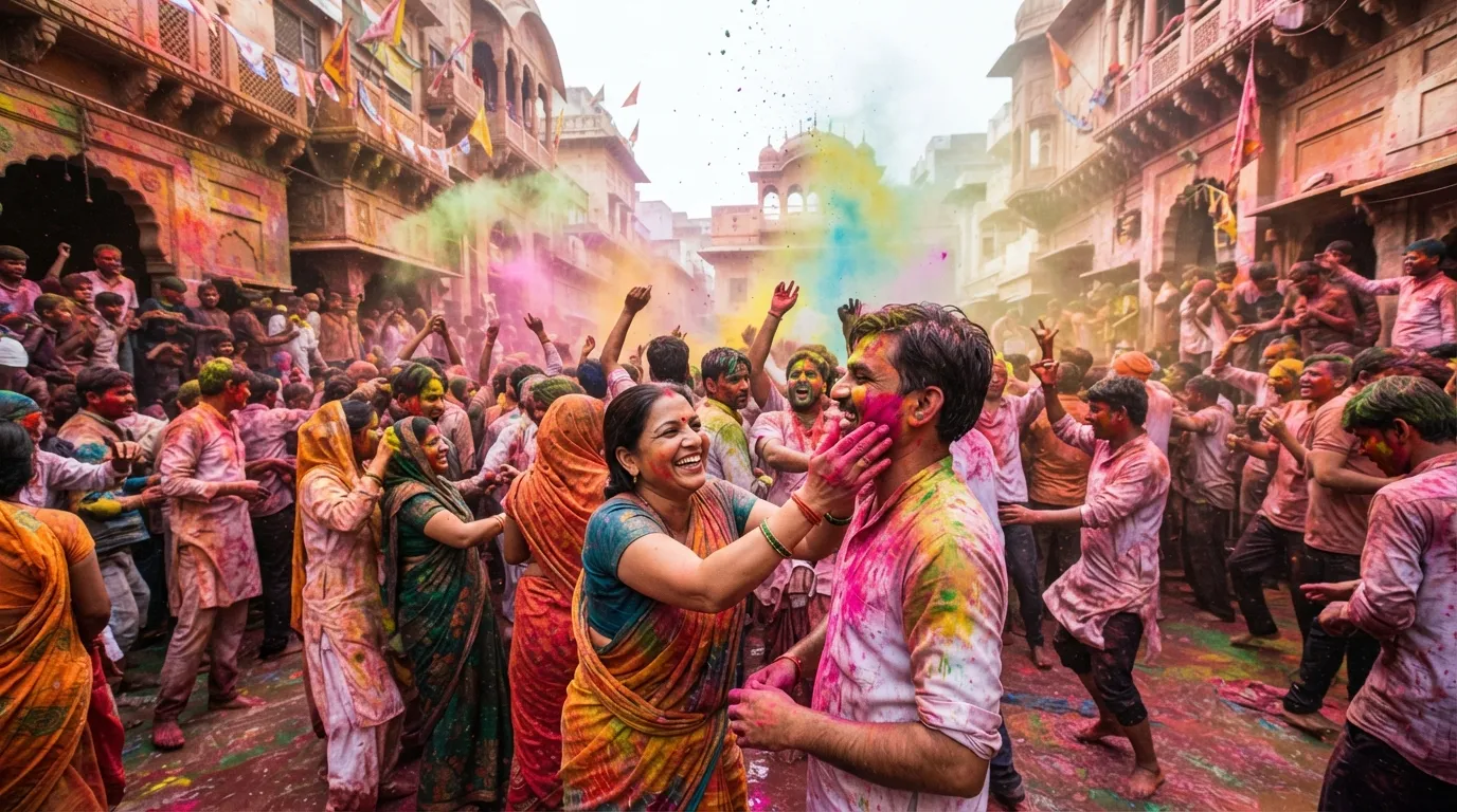 #19 - Holi in India and Nepal (Image Credits: Gemini)