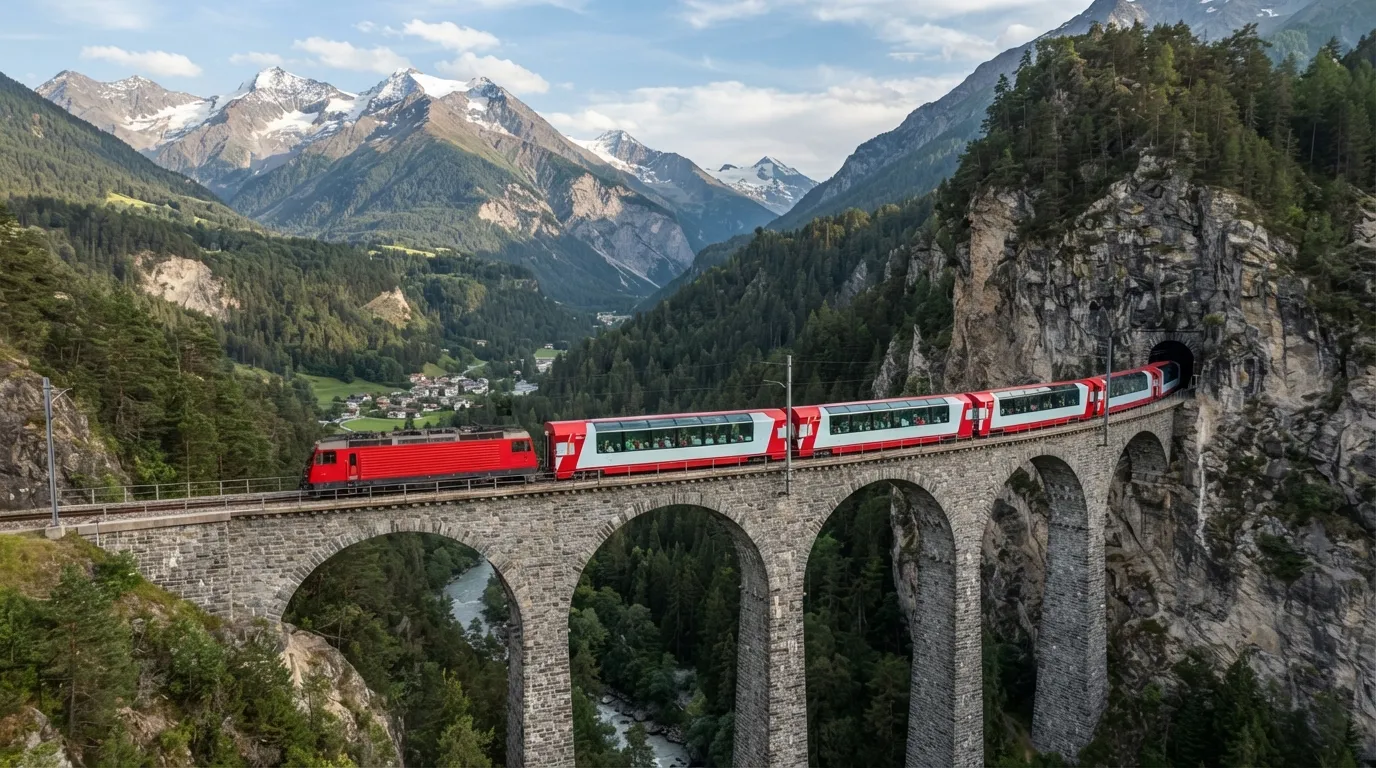 #12 - Glacier Express: Switzerland's Slow Ride Through the High Alps (Image Credits: Gemini)