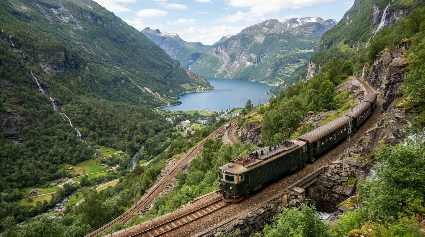 #11 - Flåm Railway: Norway's Steep Fjord Descent (Image Credits: Gemini)