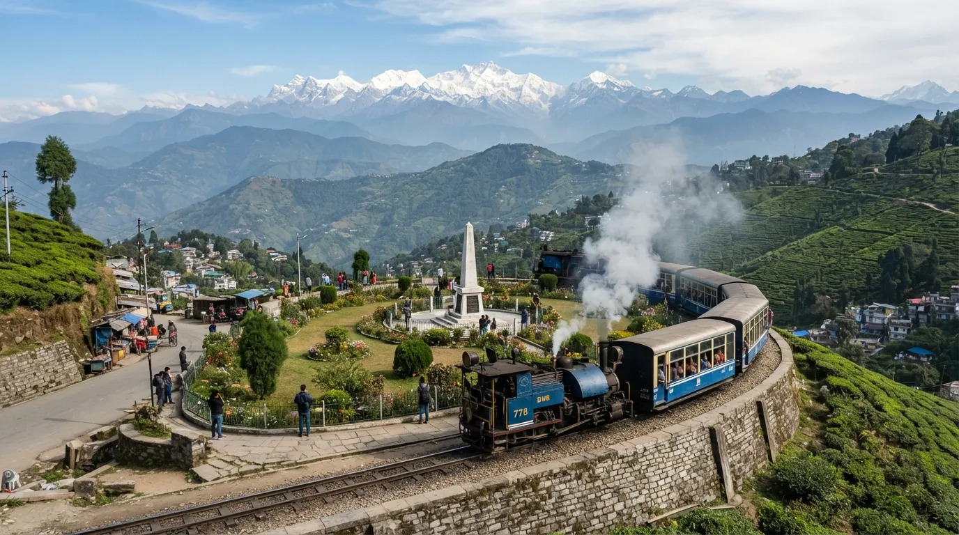 #10 - Darjeeling Himalayan Railway: The Toy Train Under Kanchenjunga (Image Credits: Gemini)