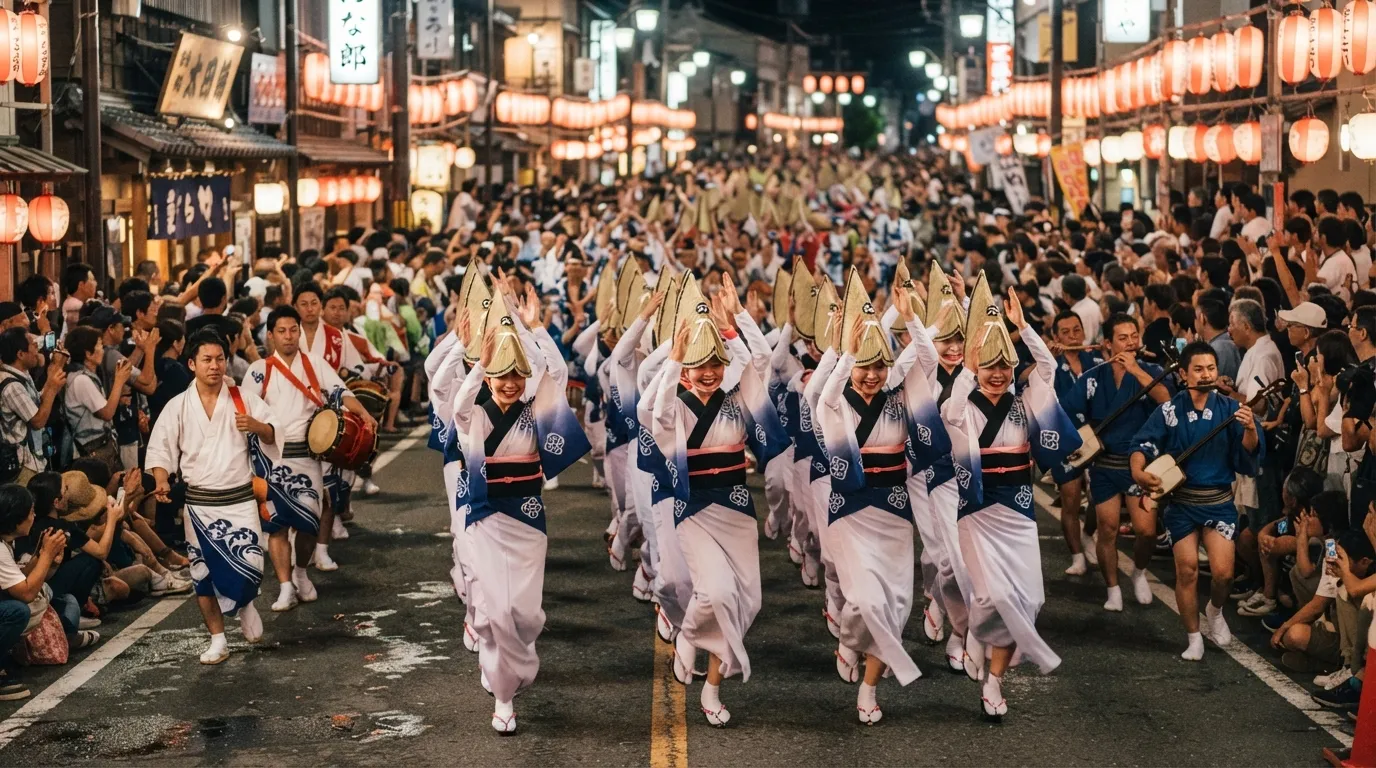 #10 - Awa Odori in Tokushima, Japan (Image Credits: Gemini)
