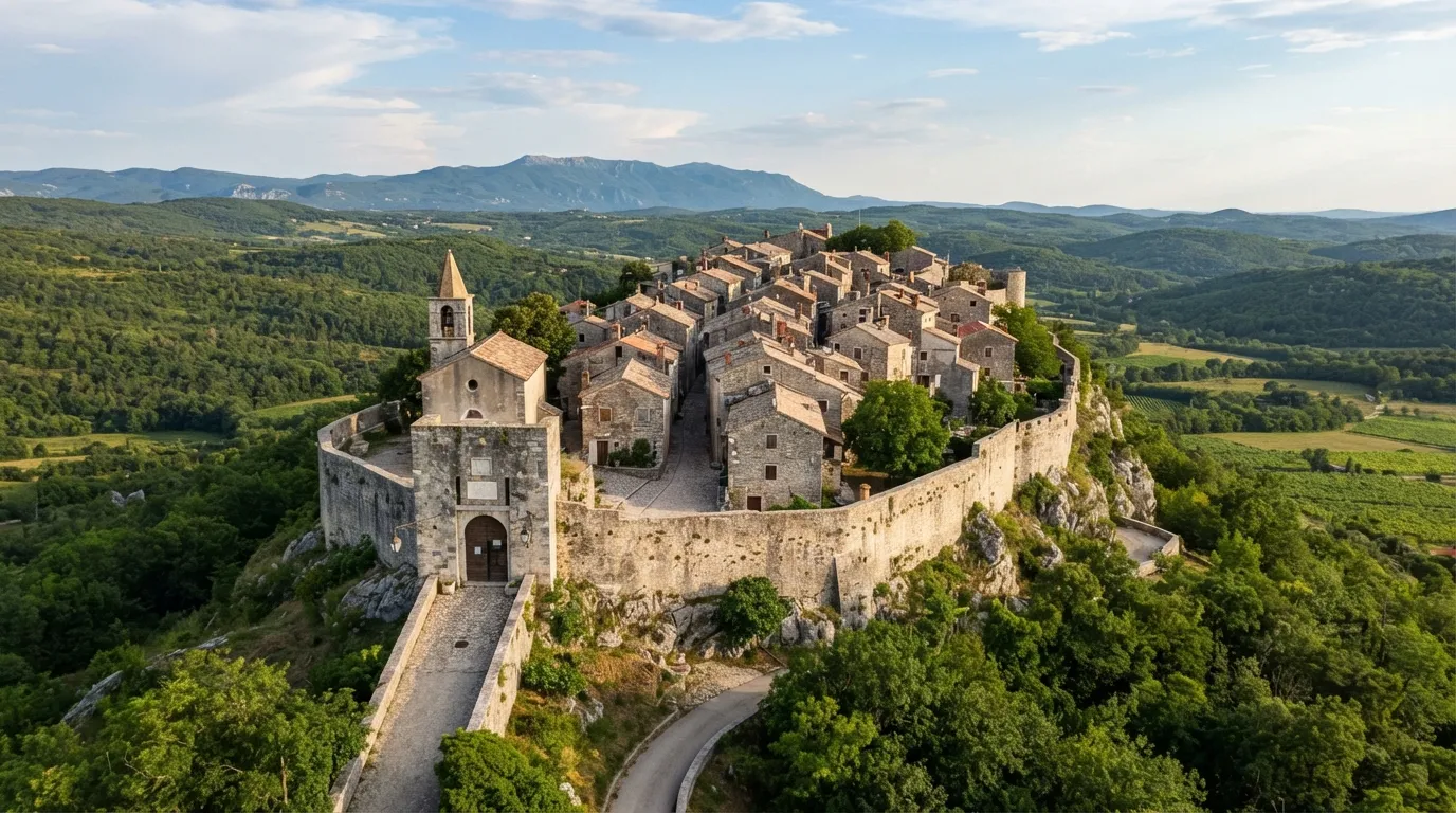 #22 - Hum, Croatia, the Hilltop Town With Fewer Than 30 Residents (Image Credits: Gemini)