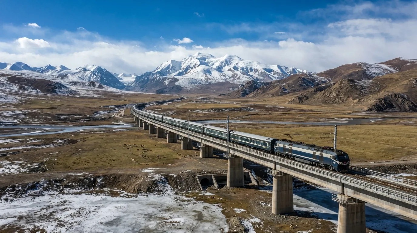 #2 - Qinghai-Tibet Railway: The Highest Railway on Earth (Image Credits: Gemini)