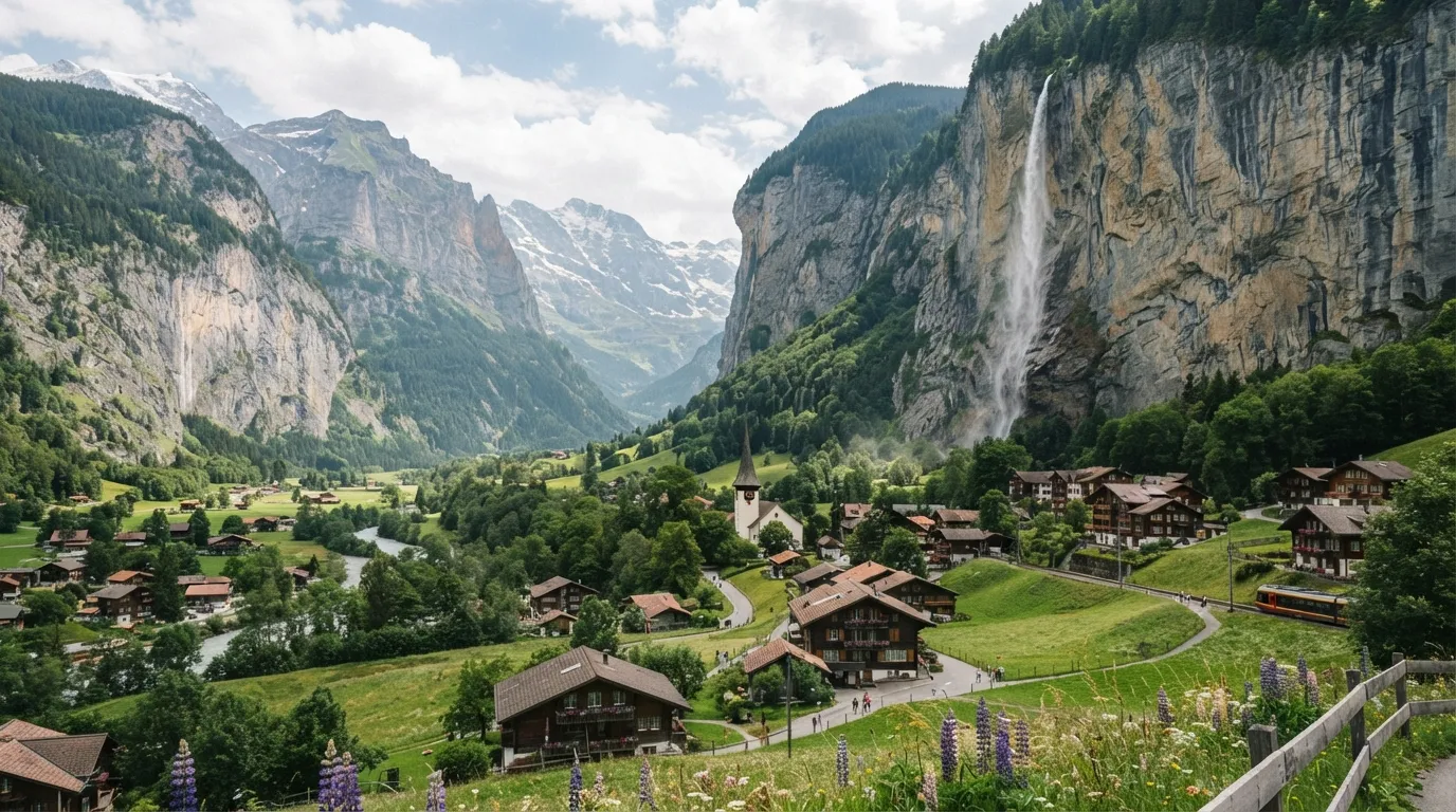 #18 - Lauterbrunnen, Switzerland, the Valley Said to Have Inspired Rivendell (Image Credits: Gemini)