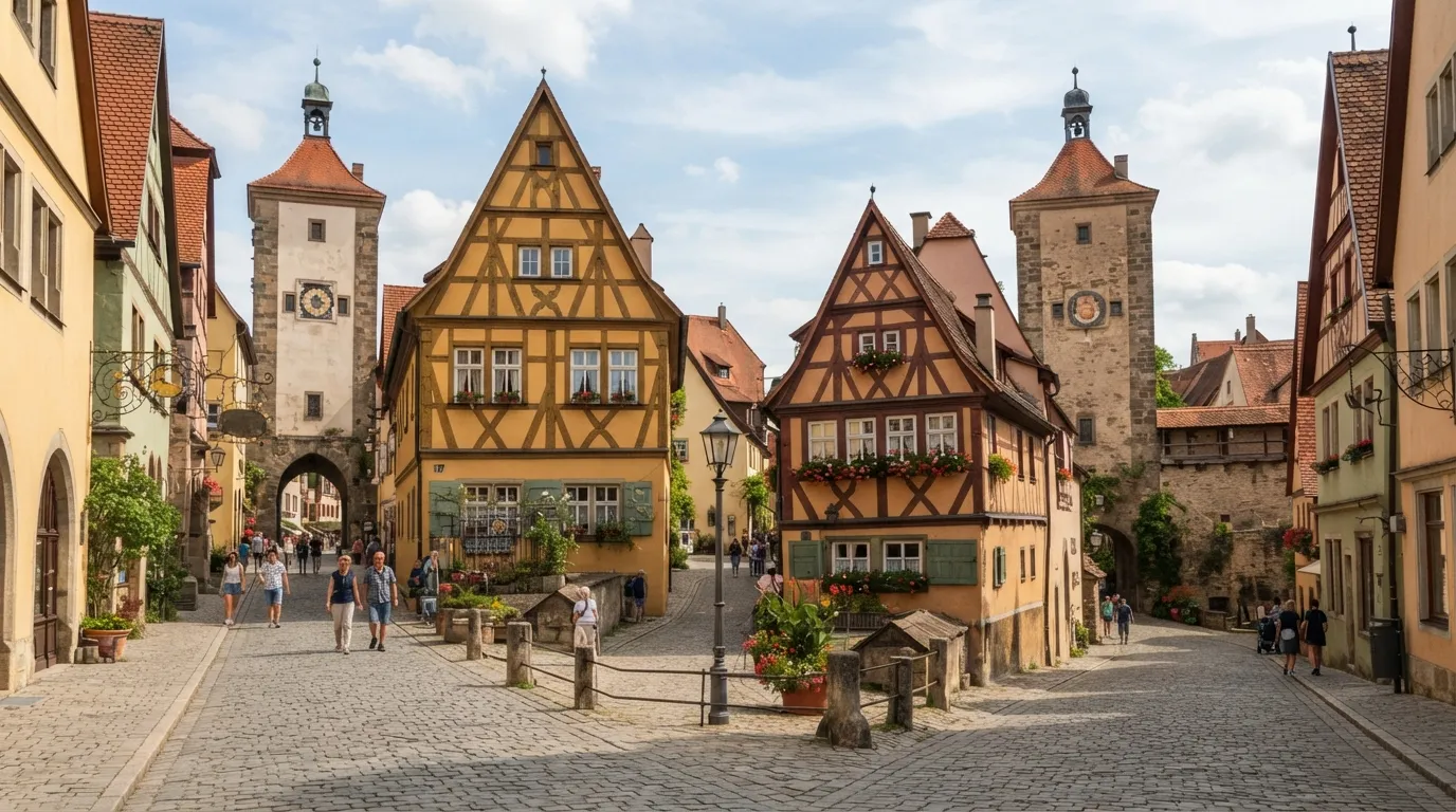 #17 - Rothenburg ob der Tauber, Germany, the Walled Town Often Linked to Disney (Image Credits: Gemini)