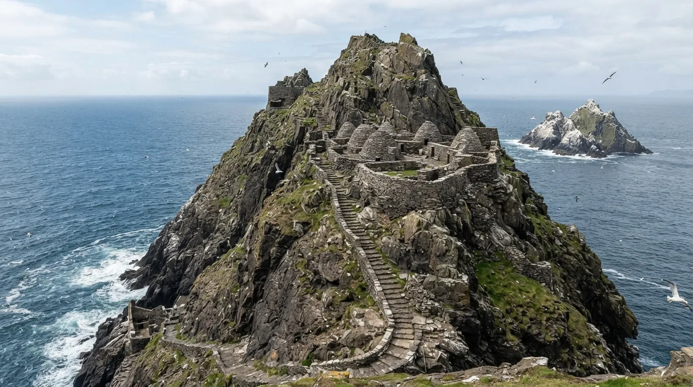 #3 - Skellig Michael off the coast of Ireland (Image Credits: Gemini)