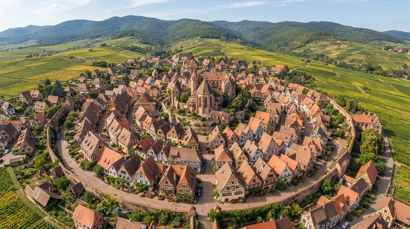 #10 - Eguisheim, France, the Village Built in Circles (Image Credits: Gemini)
