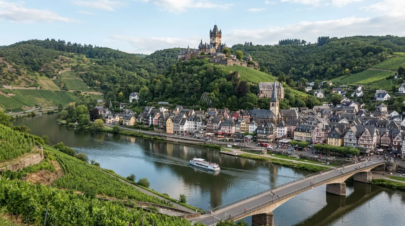 #8 - Cochem, Germany, the Moselle Town Under a Hilltop Castle (Image Credits: Gemini)