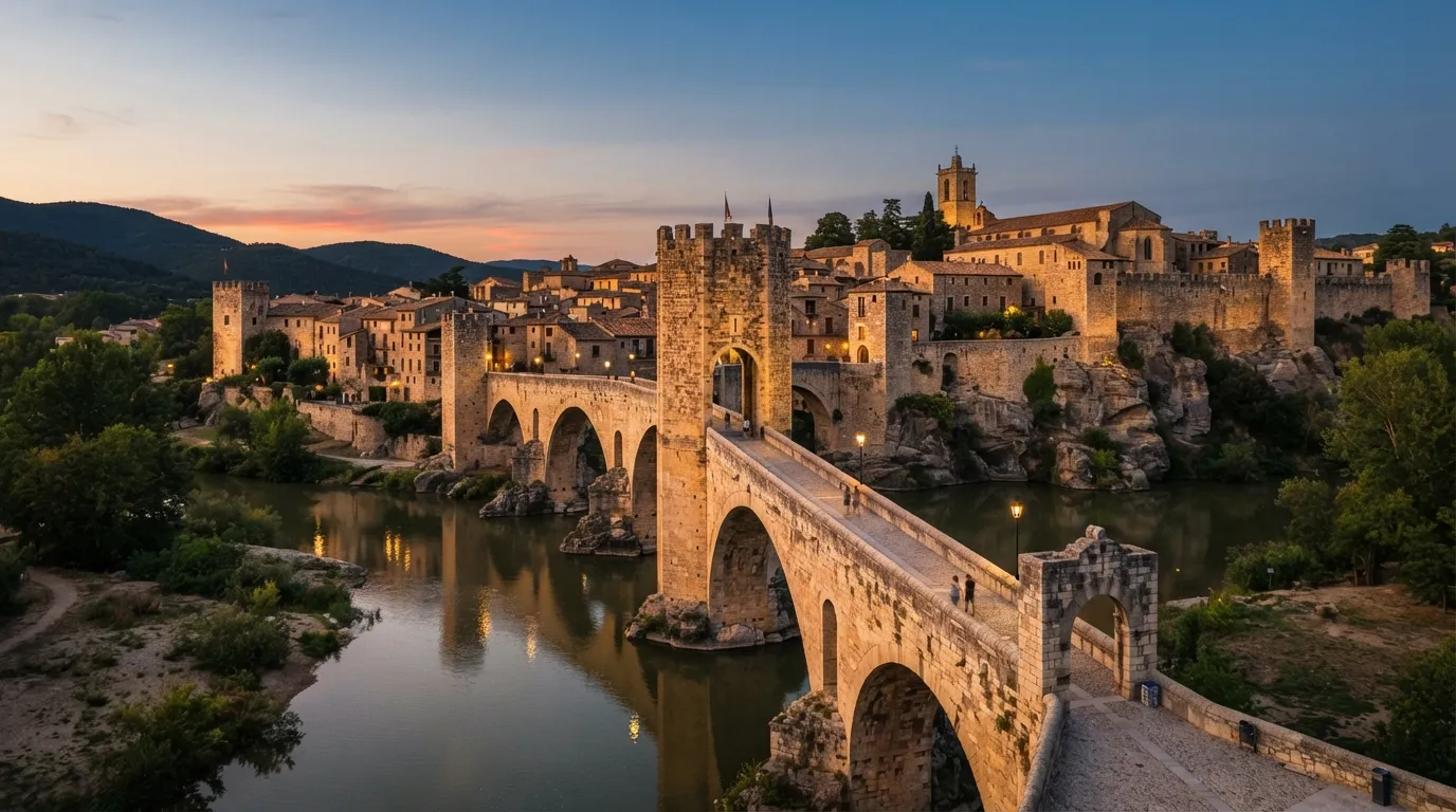 #7 - Besalu, Spain, the Medieval Town With a Fortified Bridge (Image Credits: Gemini)