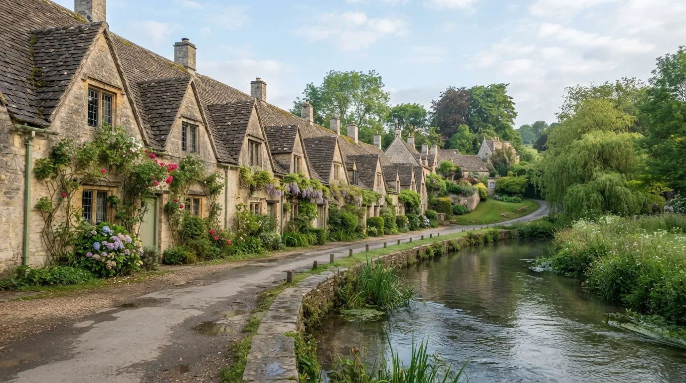 #5 - Bibury, England, the Village of Arlington Row (Image Credits: Gemini)