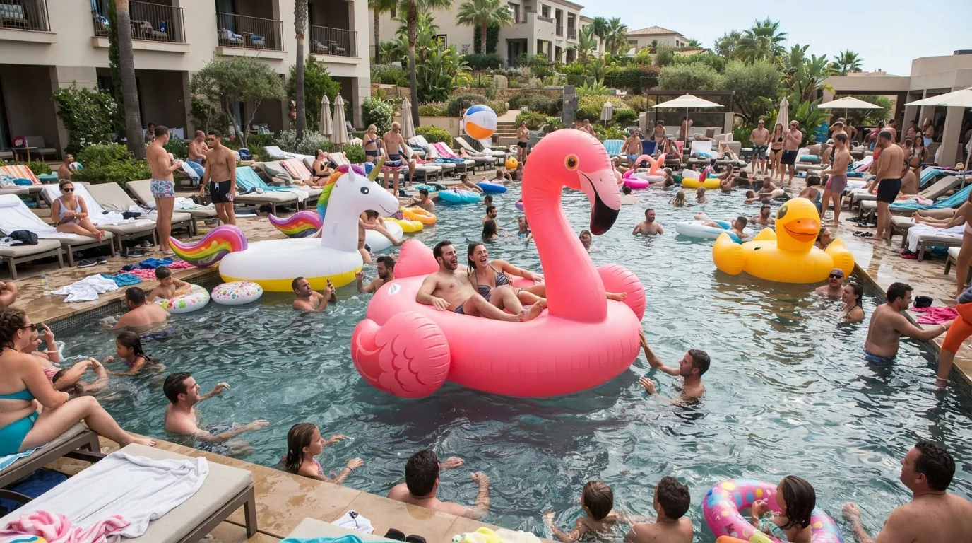 #4 - Taking Over the Pool With Giant Floats and Games (Image Credits: Gemini)