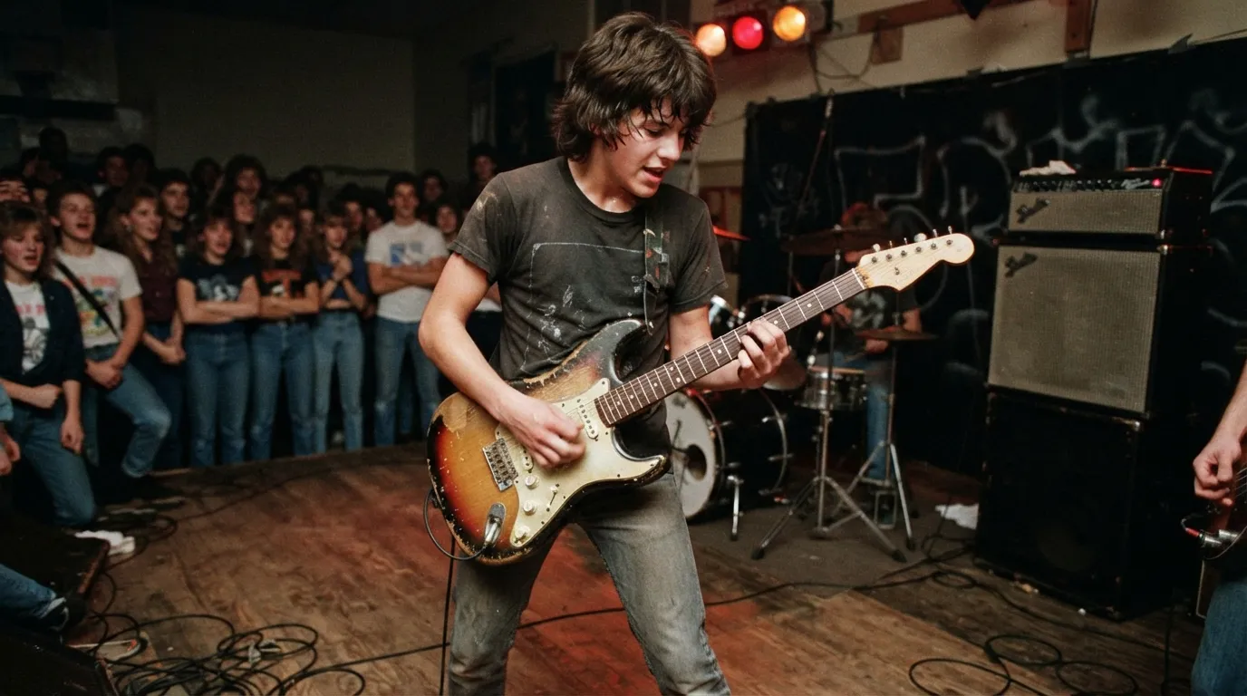 #23 - Dave Grohl: Teenage Guitarist in Freak Baby vs Nirvana and Foo Fighters (Image Credits: Gemini)