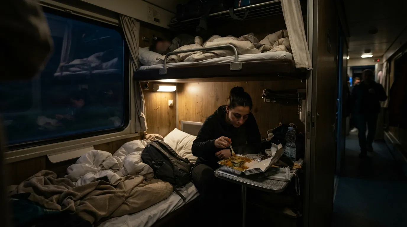 #17 - Eating Strong-Smelling Food in Shared Compartments (Image Credits: Gemini)