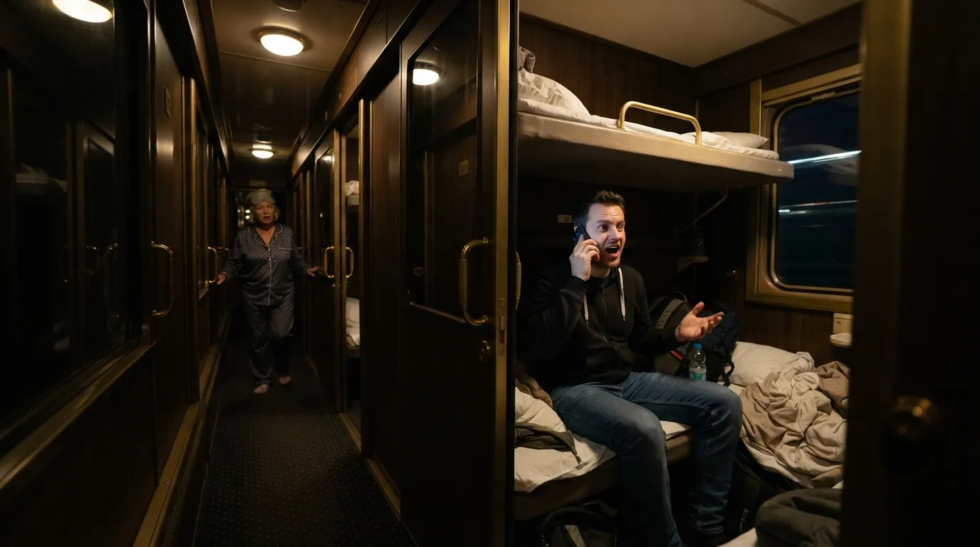 #15 - Taking Loud Phone Calls in the Compartment (Image Credits: Gemini)