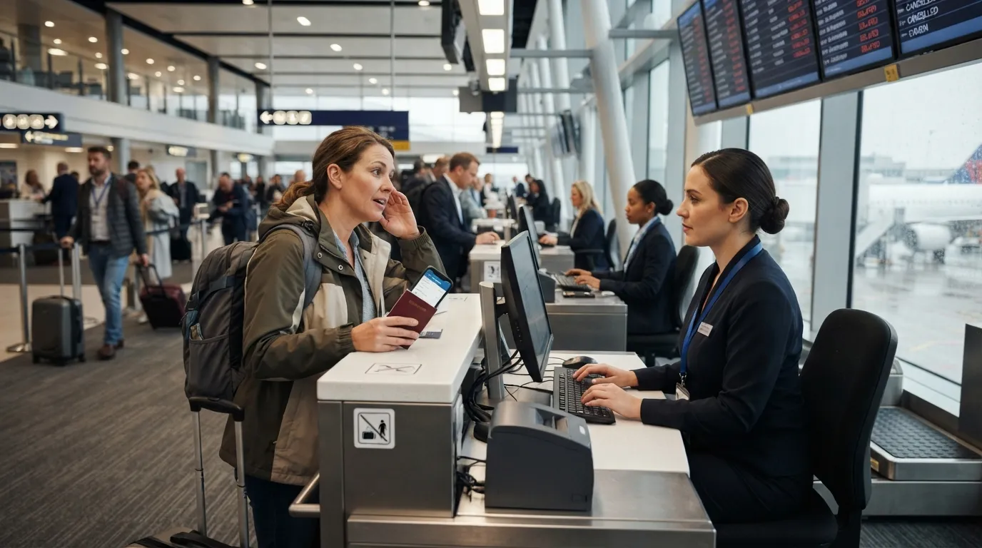 #2 – Rebooking Fees During Weather and Operational Waivers (Image Credits: Gemini)