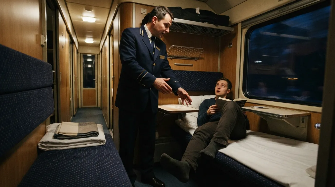 #13 - Putting Feet Up on Seats and Berths (Image Credits: Gemini)