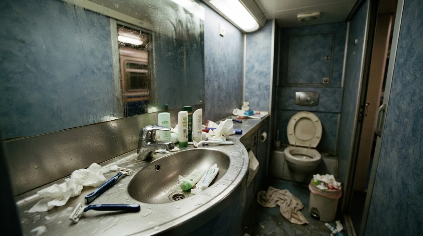 #7 - Lingering and Making a Mess in the Washroom (Image Credits: Gemini)