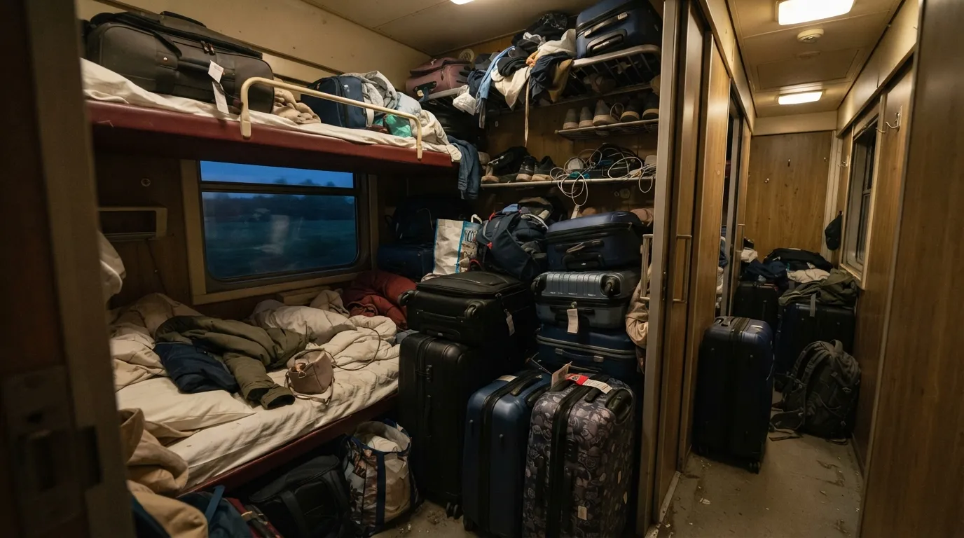#3 - Bringing More Luggage Than the Racks Can Hold (Image Credits: Gemini)