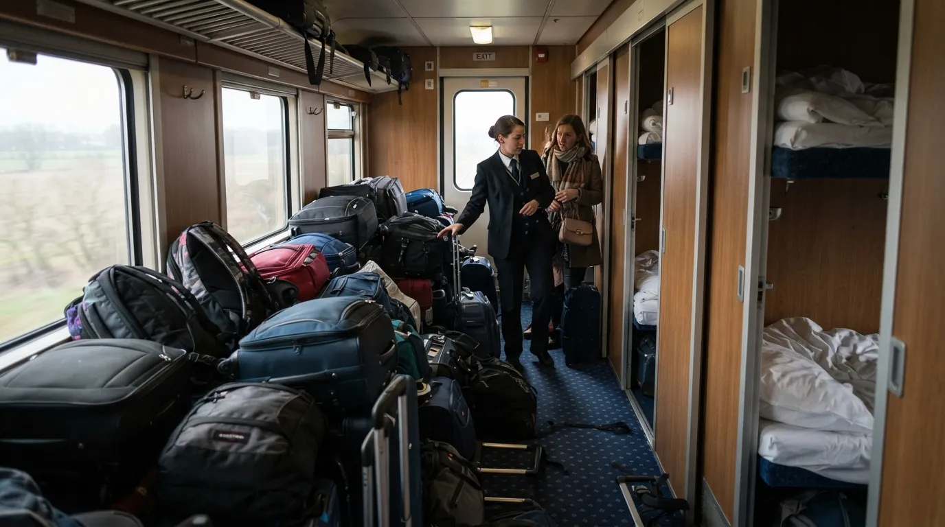 #1 - Blocking Hallways and Exits With Luggage Before Arrival (Image Credits: Gemini)