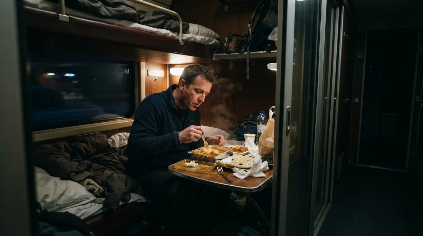4. Eating Strong-Smelling Food in the Cabin (Image Credits: Gemini)