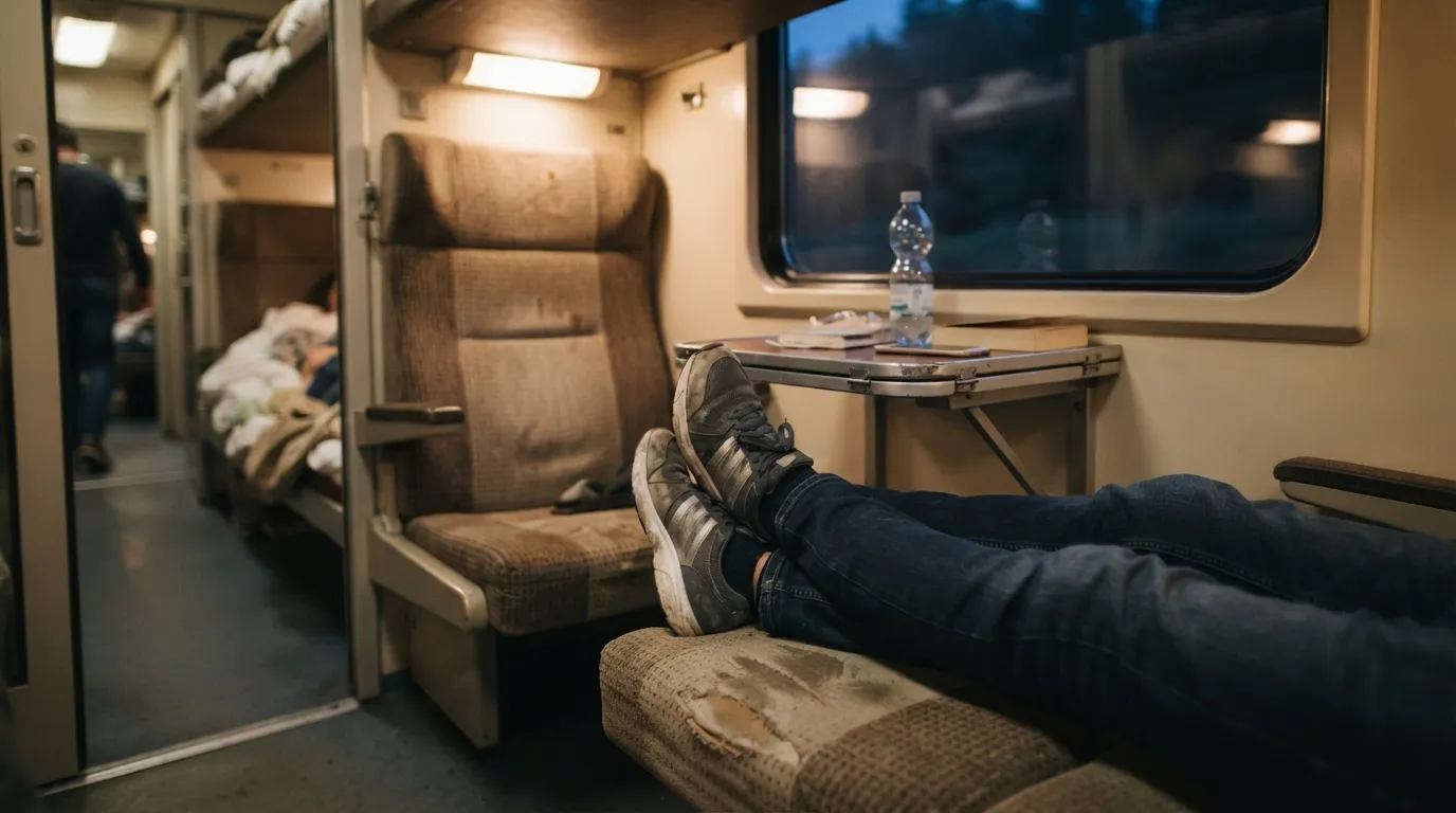 7. Putting Feet on Seats or Tables (Image Credits: Gemini)
