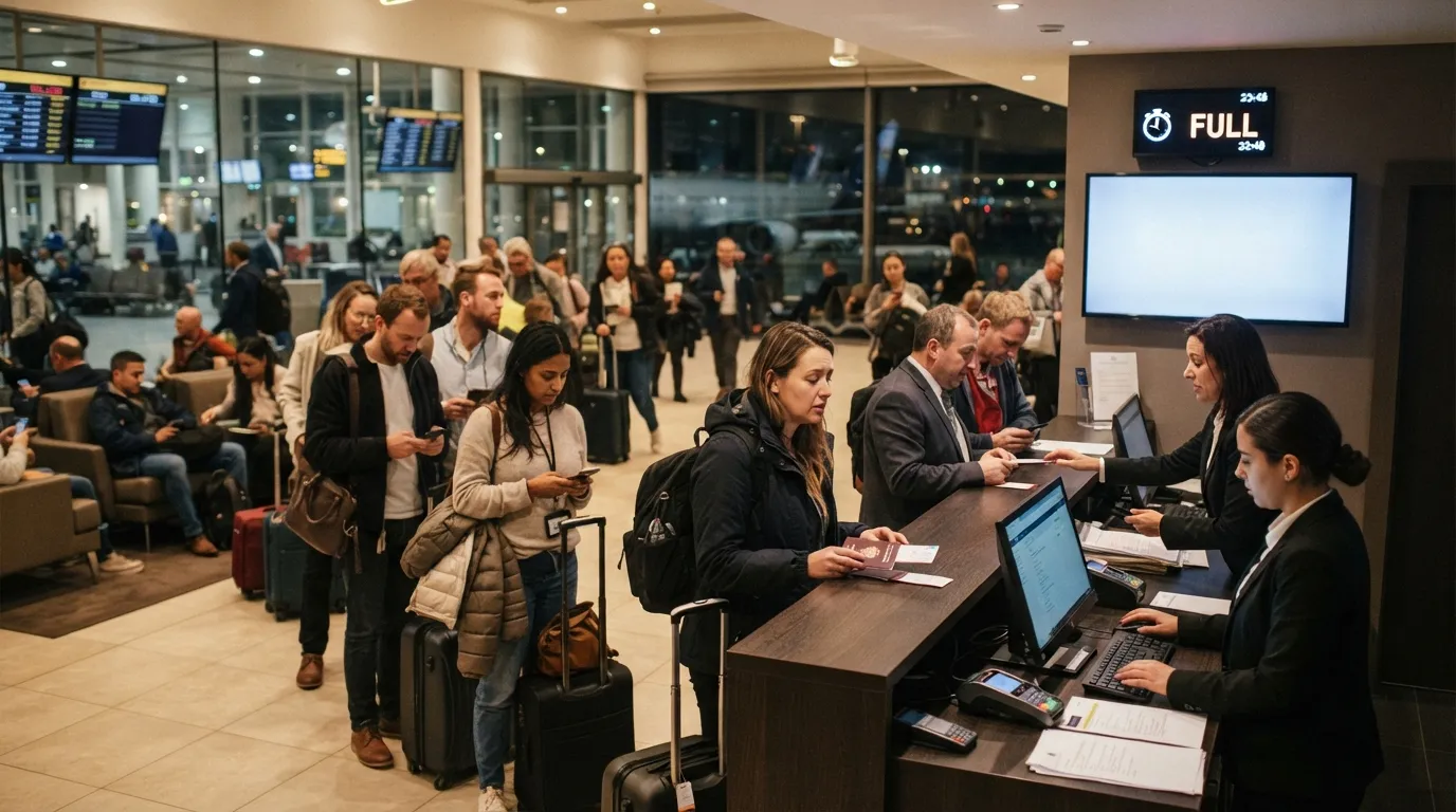 #3 - Airport Hotels Fill Quickly When Flights Stall (Image Credits: Gemini)