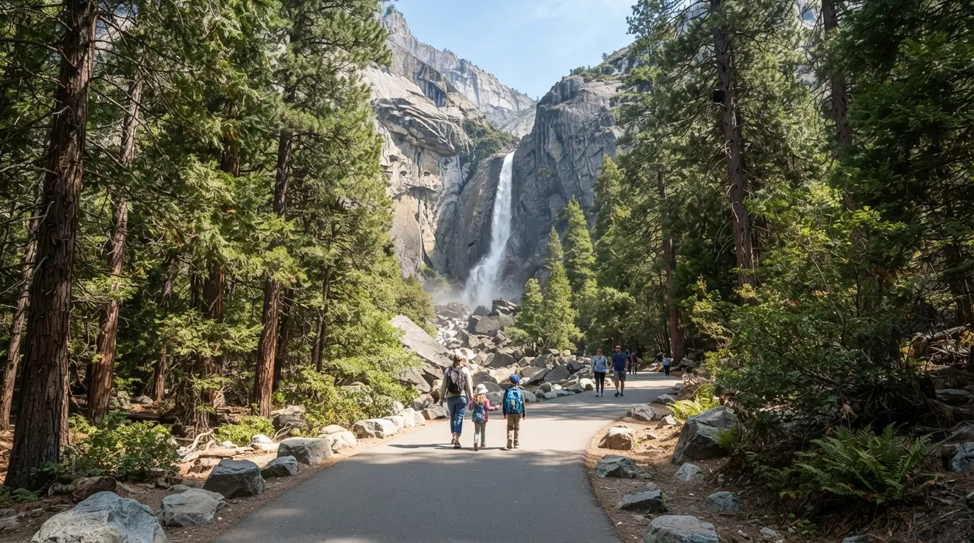 #13 - Lower Yosemite Fall Trail, Yosemite National Park (Image Credits: Gemini)