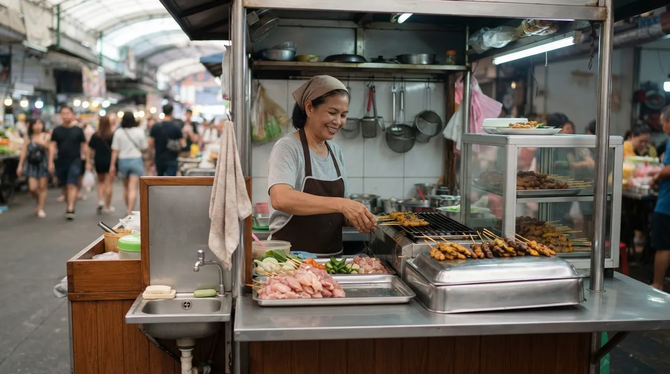 #2 - Look Closely at the Vendor's Setup (Image Credits: Gemini)